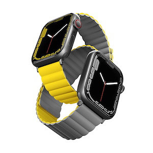 بند یونیک مدل Revix مناسب برای اپل واچ 42/44/45/49 میلی‌متری Uniq Revix Reversible Band Yellow/Grey - Apple Watch 45mm